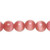 1 Strand(42) Dark Pink Cat's Eye Fiber Optic Glass 10mm Round Grade A Beads