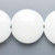 Bead, Large Opaque White Lampworked Glass 42-44mm Puffy Coin Beads 1 Strand(10-11) *