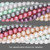 TEN 30" Strands Assorted Colors 8mm Round Glass Pearl Beads with 0.8-0.9mm Hole `