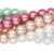 TEN 30" Strands Assorted Colors 8mm Round Glass Pearl Beads with 0.8-0.9mm Hole `