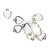 12 Silver Plated & White Enamel 9x7mm Heart Charms *