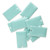 12 Silver Plated & SeaFoam Enamel  23x14mm Rectangle Charms *