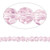 1 Strand Pink 4mm Round Crystal 32 Facets Glass Beads *