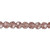 1 Strand Medium Purple Crystal Glass 32 Facets 6mm Round Beads