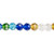 1 Strand Mixed Colors Crystal Glass 48 Facets 6mm Round Beads *