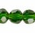 1 Strand Emerald Green Crystal Glass 32 Facets 6mm Round Beads