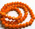 1 Std(70) Opaque Orange Crystal Glass 32 Facet 6mm Round Beads w/ 1.1-1.3mm Hole *