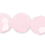 1 Strand Opaque Pink Frost Crystal Glass 32 Facets 6mm Round Beads