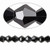 1 Strand Opaque Black 6mm 16 Facet Bicone Glass Beads