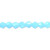 1 Strand Opaque Turquoise Frost 6mm 16 Facet Bicone Glass Beads *