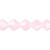 1 Strand Opaque Pink Frost 6mm 16 Facet Bicone Glass Beads *