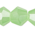 1 Strand Opaque Green Frost 6mm 16 Facet Bicone Glass Beads *