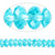 1 Strand Turquoise 6x3mm Crystal Rondelle Disc Beads *