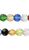 1 Strand(88) Mixed Colors Glass 3-4mm Faceted Round Beads with 0.7mm Hole *