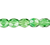 Bead, Translucent Emerald Green 3mm Czech Fire Polished Faceted Round Glass Beads 1 Strand(130)