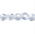 1 Strand(130) Translucent Ice Blue Czech Fire Polished 3mm Faceted Round Glass Beads