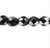 1 Strand(130) Jet Black Czech Fire Polished Glass 3mm Faceted Round Beads with 0.8-1mm Hole