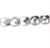 1 Strand(120) Metallic Silver 3mm Czech Fire Polished Faceted Round Glass Beads with 0.8-1mm Hole