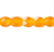 1 Strand Translucent Orange 3mm Czech Fire Polished Faceted Round Glass Beads