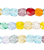 1 Strand Translucent Mixed Colors 3mm Czech Fire Polished Faceted Round Glass Beads