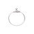 Beading Hoop, 100 Silver Plated Brass 20mm Charm Holder Earring Beading Hoop(NH)