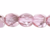 1 Strand(100) Metallic Bubblegum Pink Czech Fire Polished 4mm Faceted Round Glass Beads