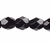 1 Strand Jet Black Czech Fire Polished 4mm Faceted Round Glass Beads
