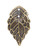 20 Antiqued Brass Plated Brass Double Hole 17.5x10mm Leaf Charms `