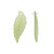 Drop, 100 Acrylic Frosted Light Green 26x10mm Leaf Drop Charms *