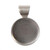 5 Silver Plated Brass 13mm Round Patera Pendants *