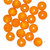 20 German Cool Frost Matte Orange Resin 8mm Round Beads