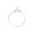 Beading Hoop, 100 Silver Plated Brass 20mm Round Beading Charm Holder Earring Hoops