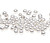 100 Silver Plated Brass Smooth 2mm Round Beads with 0.7-0.9mm Hole *