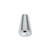 Bead End, 72 Silver White Plated Brass 6.5x4mm Cone End Beads For Use with MEMORY WIRE *