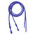 Necklace Cord, 4 Opaque Cobalt Blue Silicone 18" Long 2.2-2.5mm Cord Necklace with Snap Closure