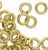 100 Gold Brass 4.5mm Soldered Round 18 Gauge Jump Rings with  2.5mm ID