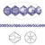 48 Tanzanite 3mm Xilion Bicone Swarovski Crystal Beads (5328)