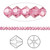 144  Swarovski Crystal Rose Pink 3mm Xilion Faceted Bicone Beads (5328)