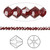 Bead, 144 Siam Red 3mm Xilion Bicone Swarovski Crystal Beads (5328) with 0.7-1mm Hole