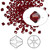 Bead, 144 Siam Red 3mm Xilion Bicone Swarovski Crystal Beads (5328) with 0.7-1mm Hole