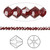 Bead, 48 Siam Red 3mm Xilion Bicone Swarovski Crystal Beads (5328) with 0.7-1mm Hole