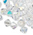 Bead, 48 Swarovski AB Crystal 4mm Xilion Crystal Bicone Beads with 0.8-1.1mm Hole (5328)