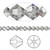 144 Swarovski Black Diamond 4mm Xilion Crystal Bicone Beads (5328)