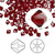 48 Swarovski Siam Red 4mm Xilion Crystal Bicone Beads (5328)