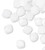Bead, 48 Swarovski White Alabaster 4mm Xilion Crystal Bicone Beads (5328) with 0.8-1.1mm Hole *