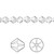 24 Swarovski Crystal Clear 6mm Xilion Crystal Bicone Beads (5328)