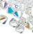 Bead,  24 Swarovski Aurora Borealis Clear 6mm Xilion Crystal Bicone Beads (5328)