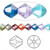 24 Swarovski 6mm Xilion Crystal Bicone Beads (5328) Mix of Colors *
