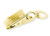 Clasp, 144 Gold Plated 12x45mm Swivel ID Badge Holder Clip Clasps *