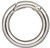 Clasp, Self Closing, 4 Large Imitation Rhodium Plated Steel 25mm Round Hinged Bail Clasps